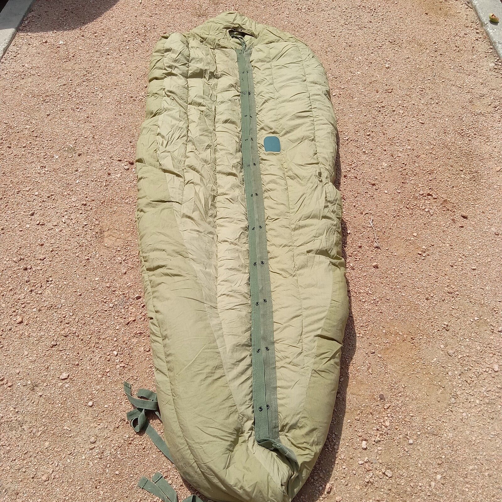 Vintage US Military M1949 Feather Down Mummy Sleeping Bag Mountain Sz Regular