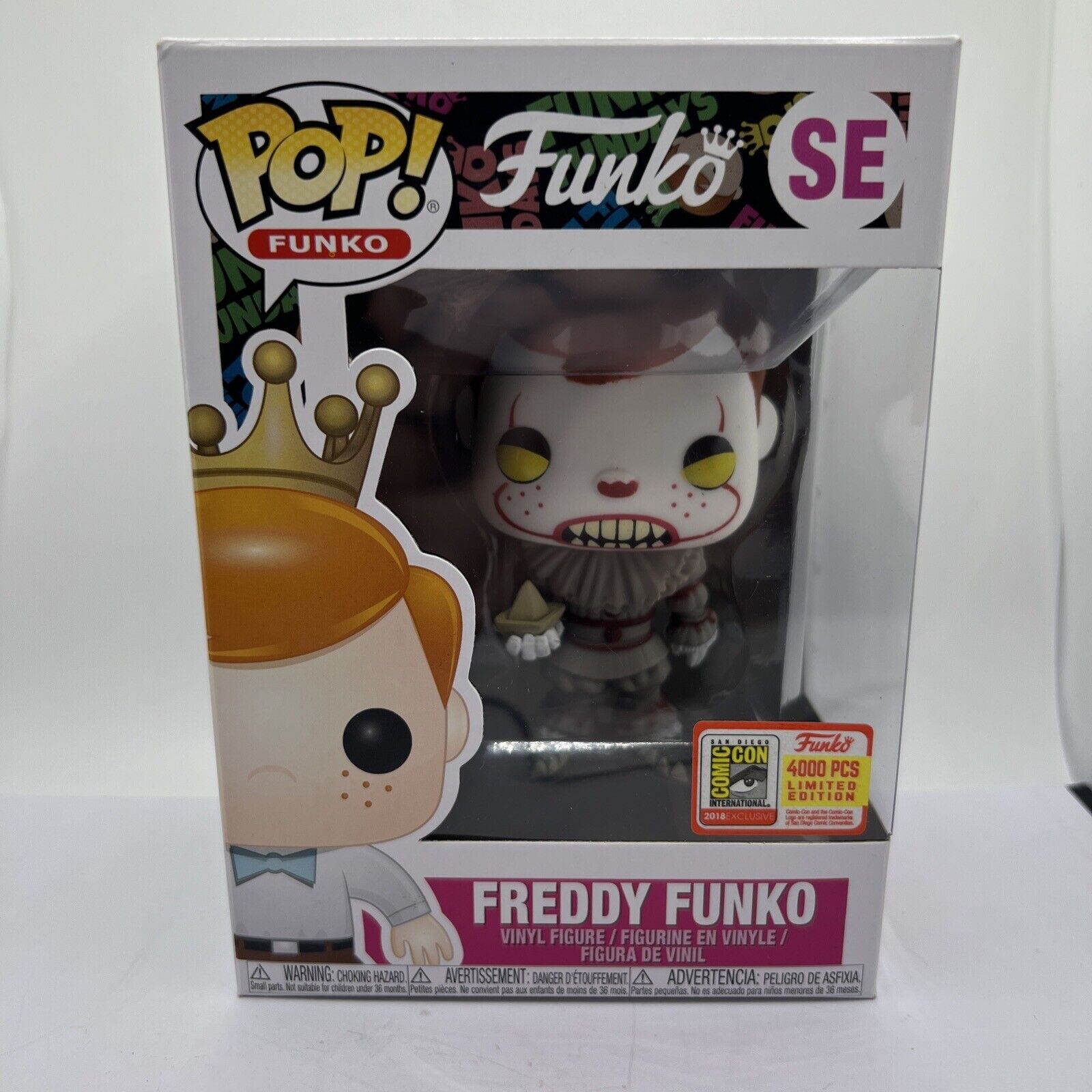 Funko Pop Freddy Funko As Pennywise 2018 San Diego SDCC /4000