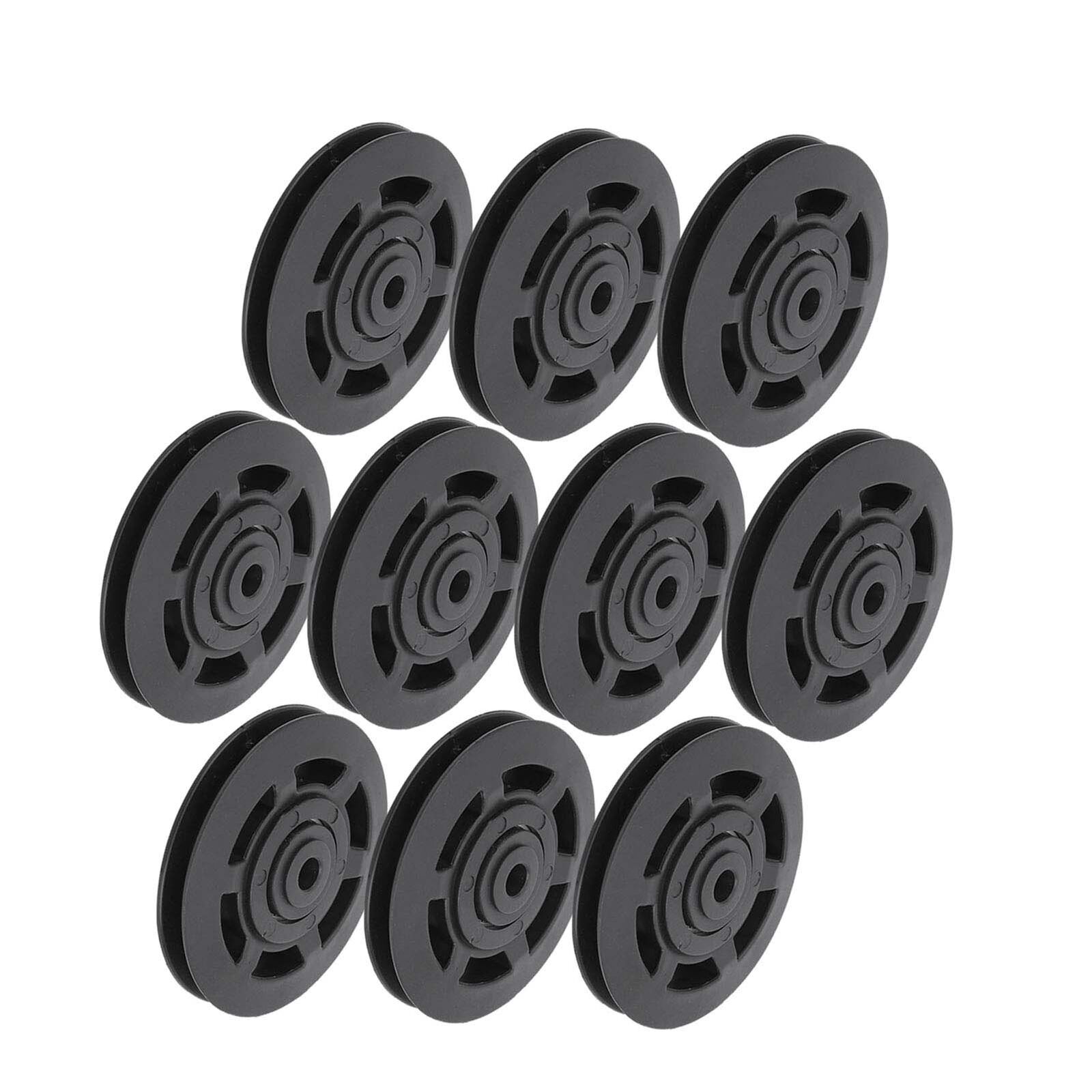 10Pcs/Set 95MM Nylon Bearing Pulley Wheel For Cable HMO