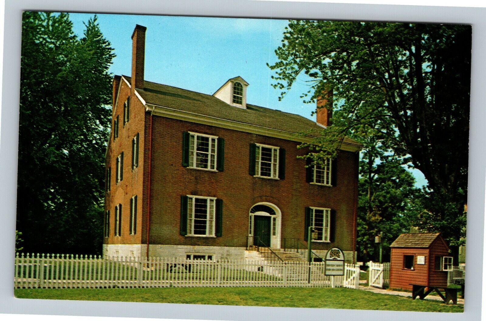 Pleasant Hill KY, Shakertown, Trustees Office, Kentucky Vintage Postcard