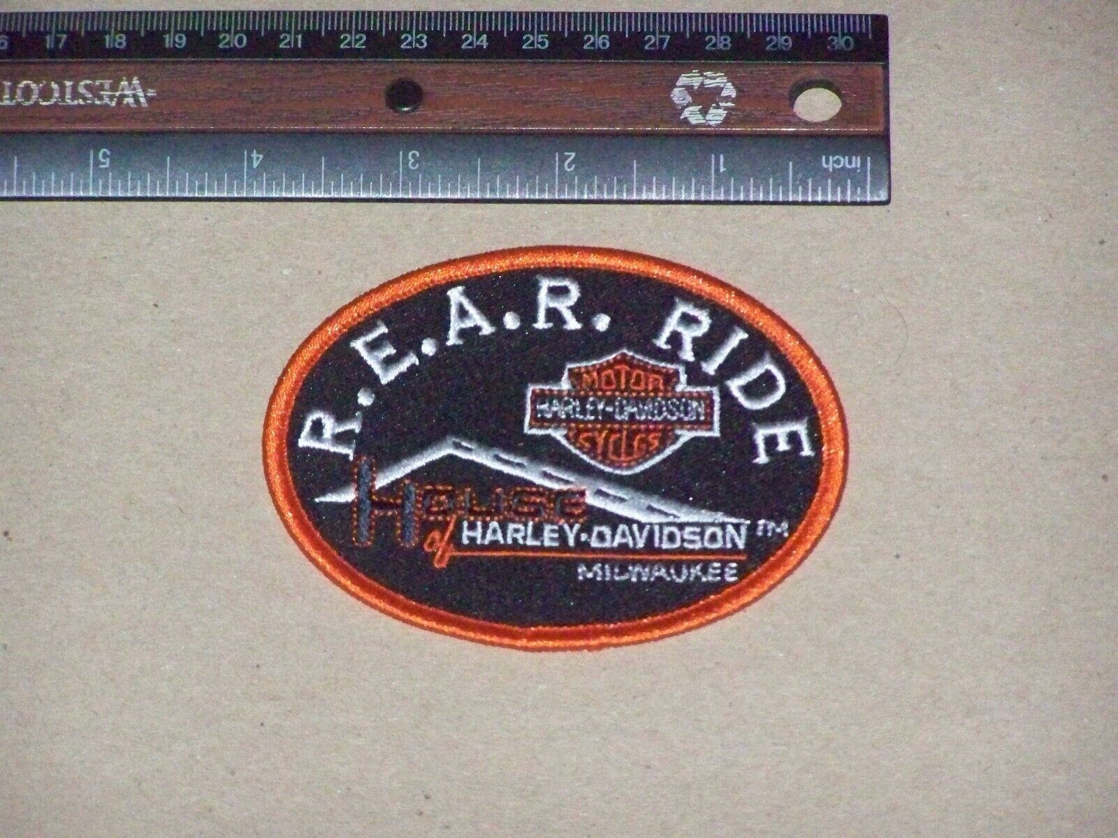 RARE R.E.A.R. RIDE HOUSE of HARLEY DAVIDSON MOTORCYCLES MILWAUKEE Jacket Patch