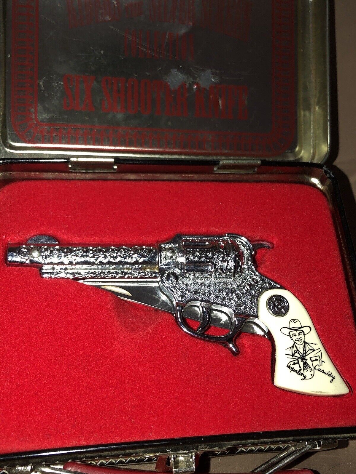1995 Riders Of The Silver Screen Six Shooter Knife Collectible Western Man Cave