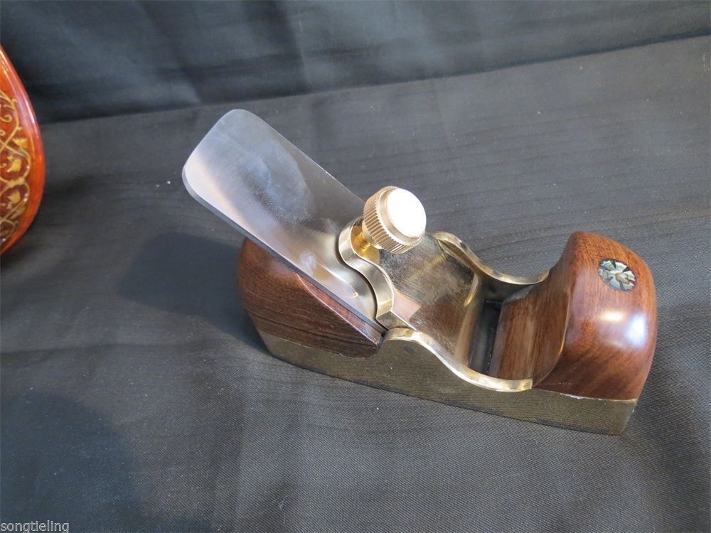 1pcs Gorgeousness brass flat bottom planes 5 1/4“”,blackwood handle