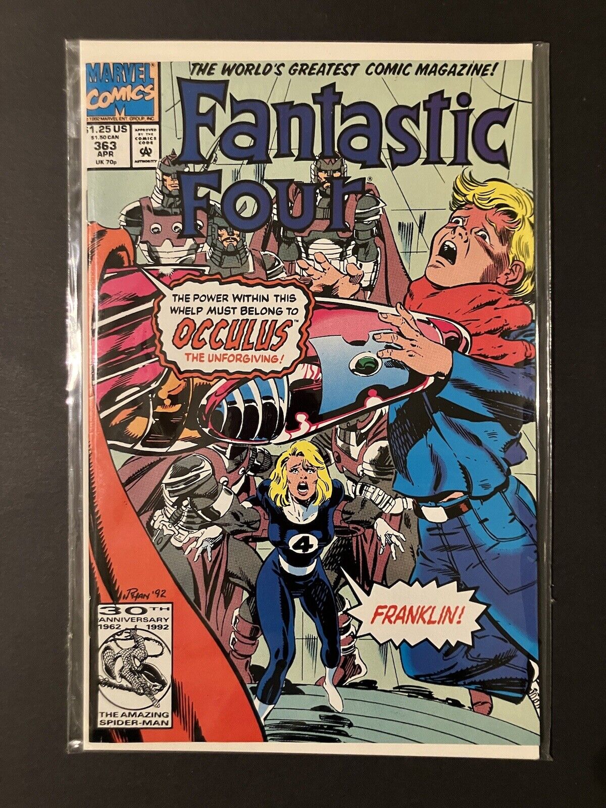 FANTASTIC FOUR #363 (MARVEL 1992) 1ST APPEARANCE OF OCCULUS 🔑 NICE COPY 🔥