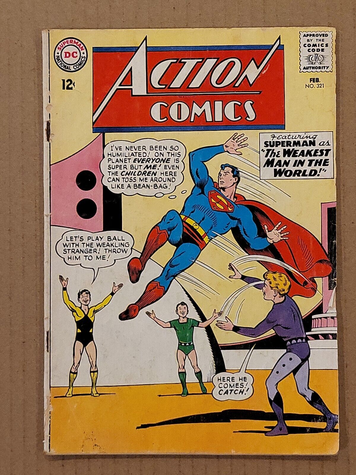 Action Comics #321 Weakest Man in the World DC 1965 VG-