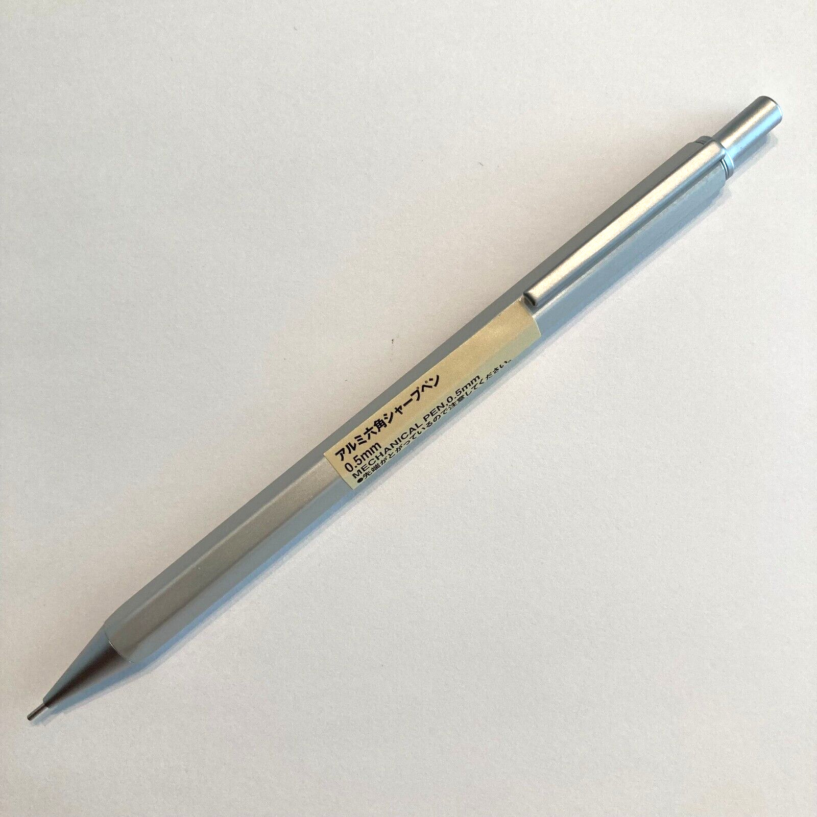 MUJI Aluminum Hexagonal Mechanical Pencil 0.5mm Made in JAPAN