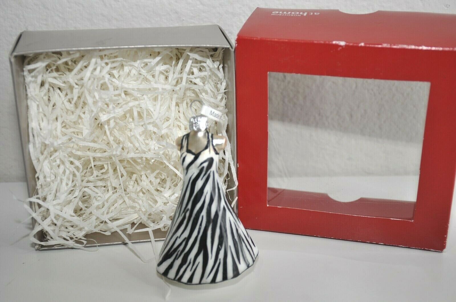 Nordstrom at Home Ornament Striped Dress Christmas Ornament Made in Poland