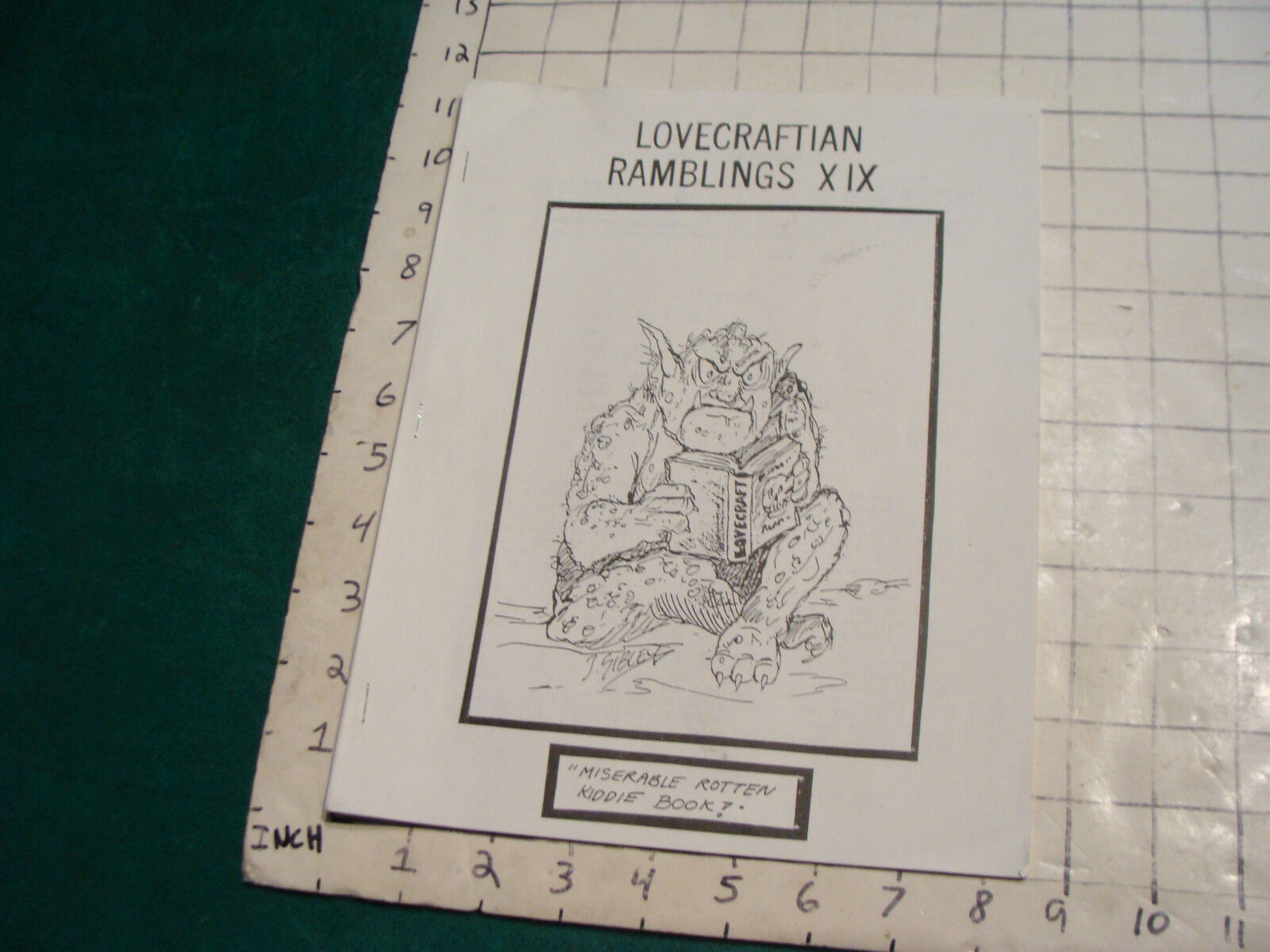 UNREAD: LOVECRAFTIAN RAMBLINGS XIX---2-2-1984, FAN ZINE from Kennett Neily