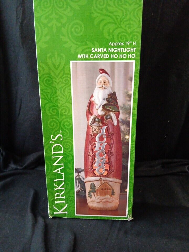 Kirklands Christmas Large Tall 19 inch Santa Light Up Figurine 