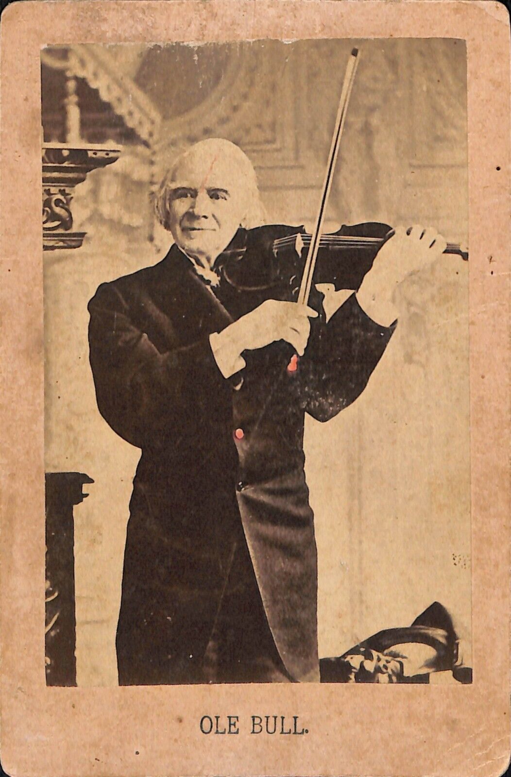 OLE BULL Bornemann Norwegian Composer c 1870 CDV Violoinist Virtuoso Music Photo