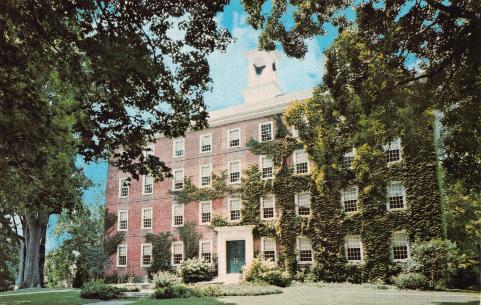 The Original Williams College Building West College MA Vtg Postcard CP369