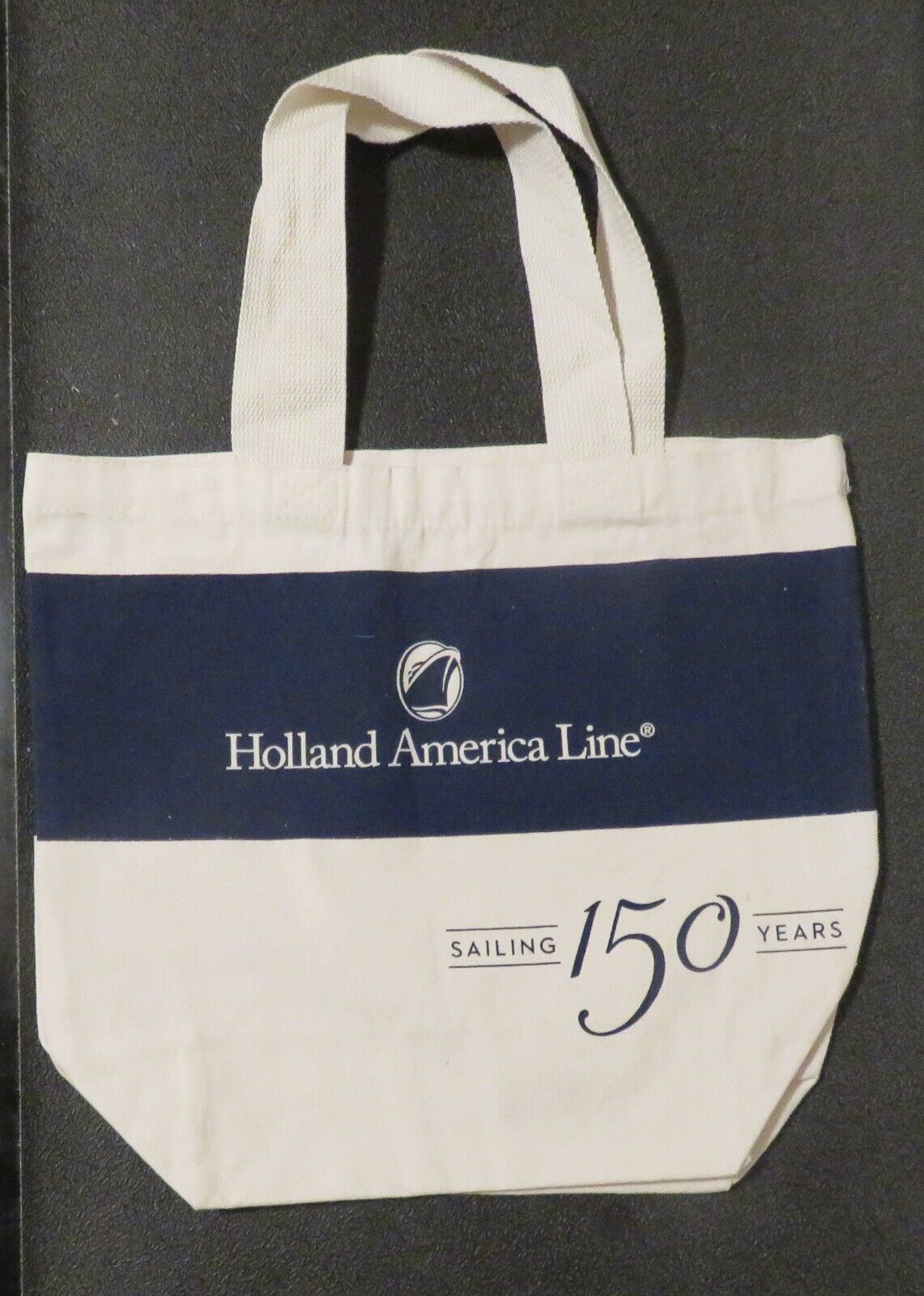 Holland America Line 150th Anniversary Canvas Tote Bag - Brand New