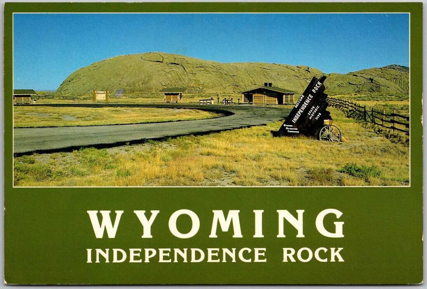 Postcard: Historic Independence Rock, Wyoming - Pioneer Legacy A177