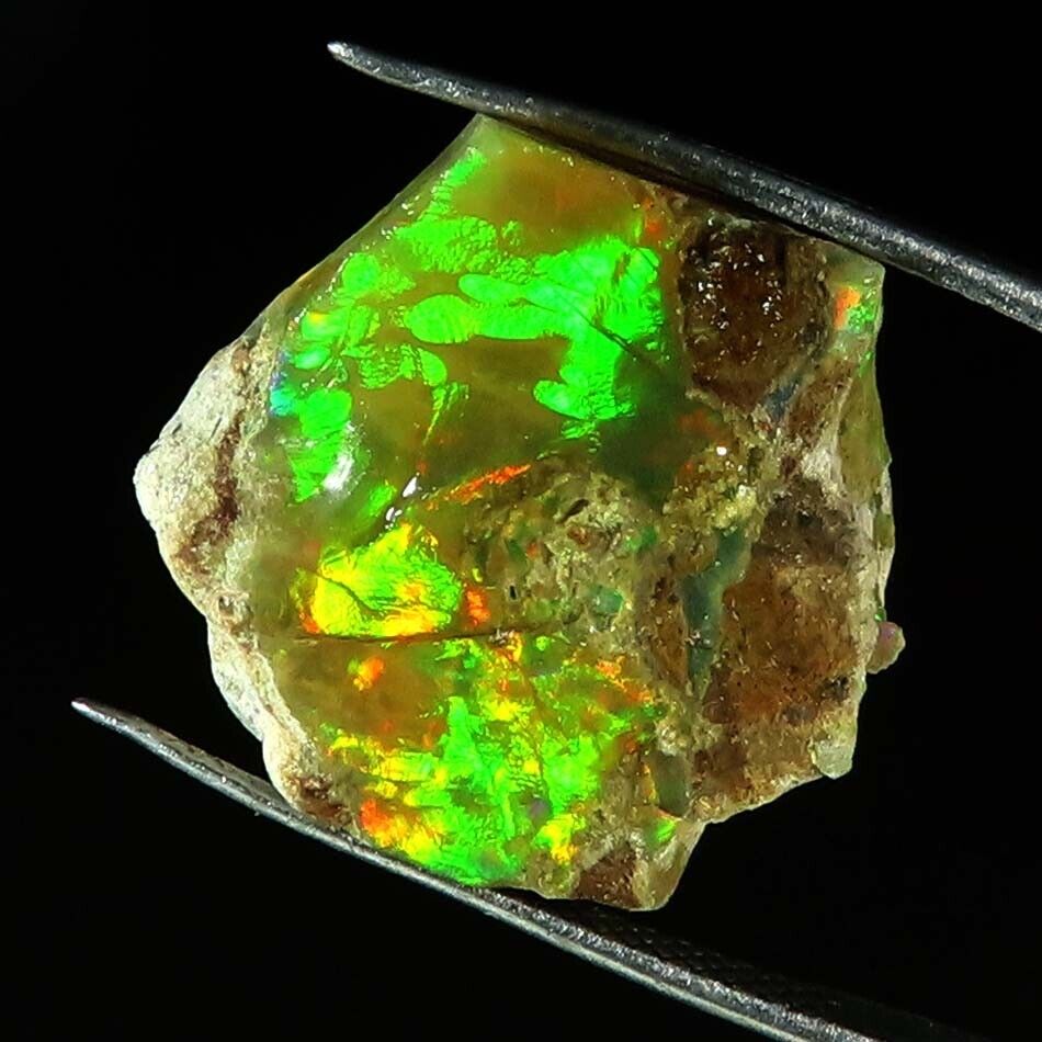 17.65Cts.100% Natural Fire Ethiopian Opal Rough Loose Gemstone ML51-56