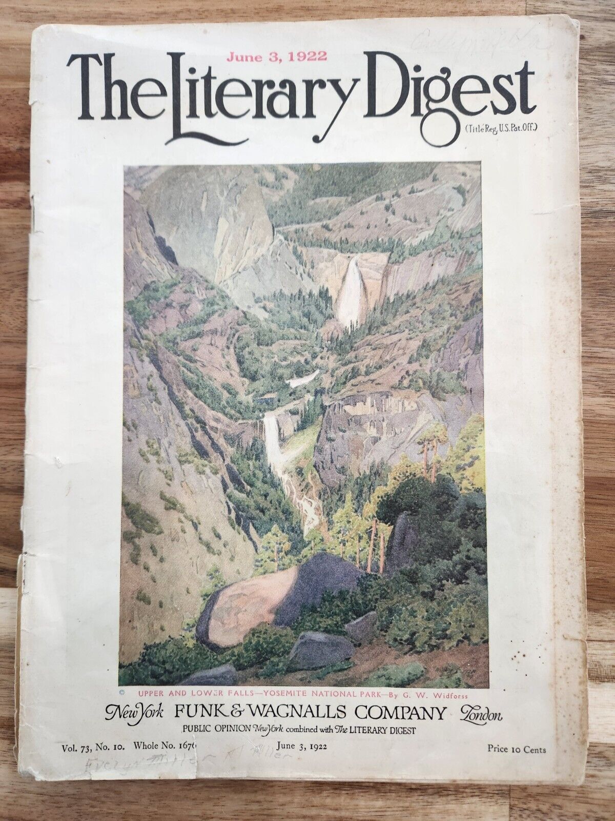 The Literary Digest - June 10, 1922, Vintage / Antique Magazine