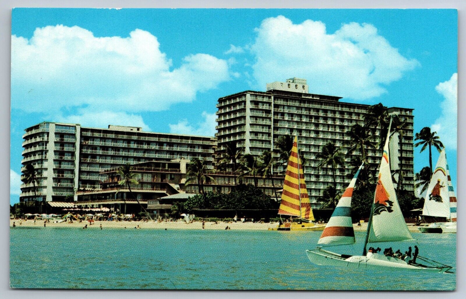 The Reef Hotel Hawaii chrome Postcard