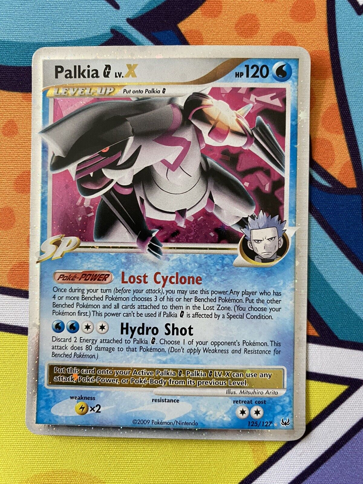 Palkia LV X 125/127 Rare Holo pokemon card Platinum 2009 NM/Exc