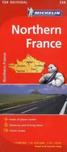 Maps/Country (Michelin) Ser.: Northern France by Michelin (2017, Sheet Map,...