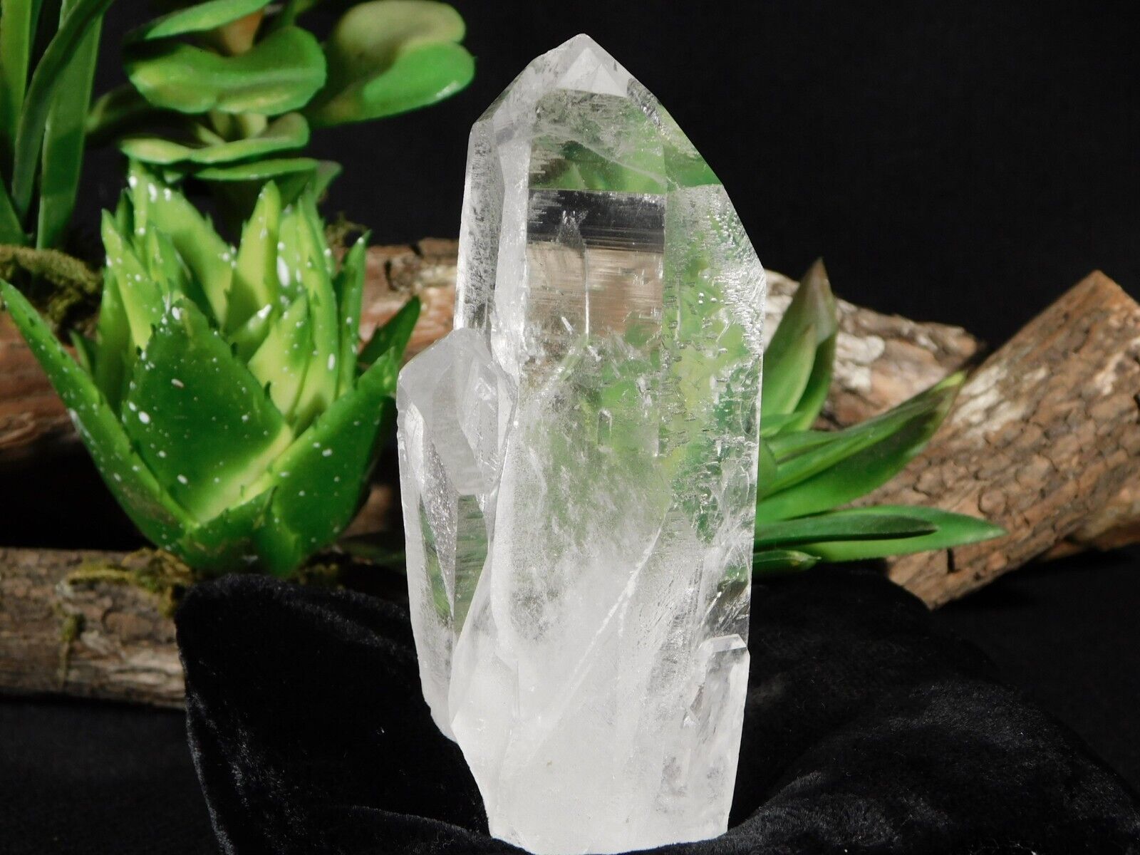 Larger VERY Translucent Quartz Crystal TWIN From Brazil 193gr