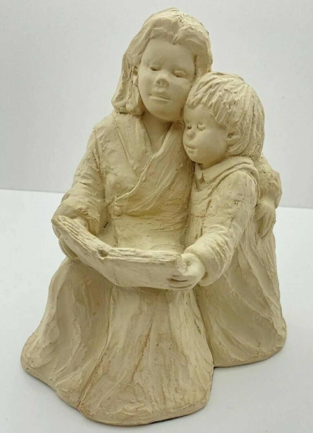 Dee Crowley Austin Pottery Art Sculpture Vtg 1996 Family Storytime Signed