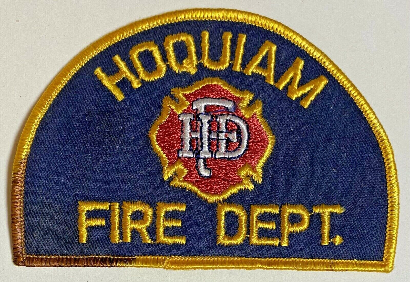 Hoquiam Washington Fire Department Patch Emblem HFD Vintage Pre-owned 