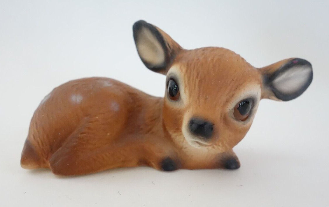 Deer Fawn Vintage Porcelain Woodland Animal Figurine