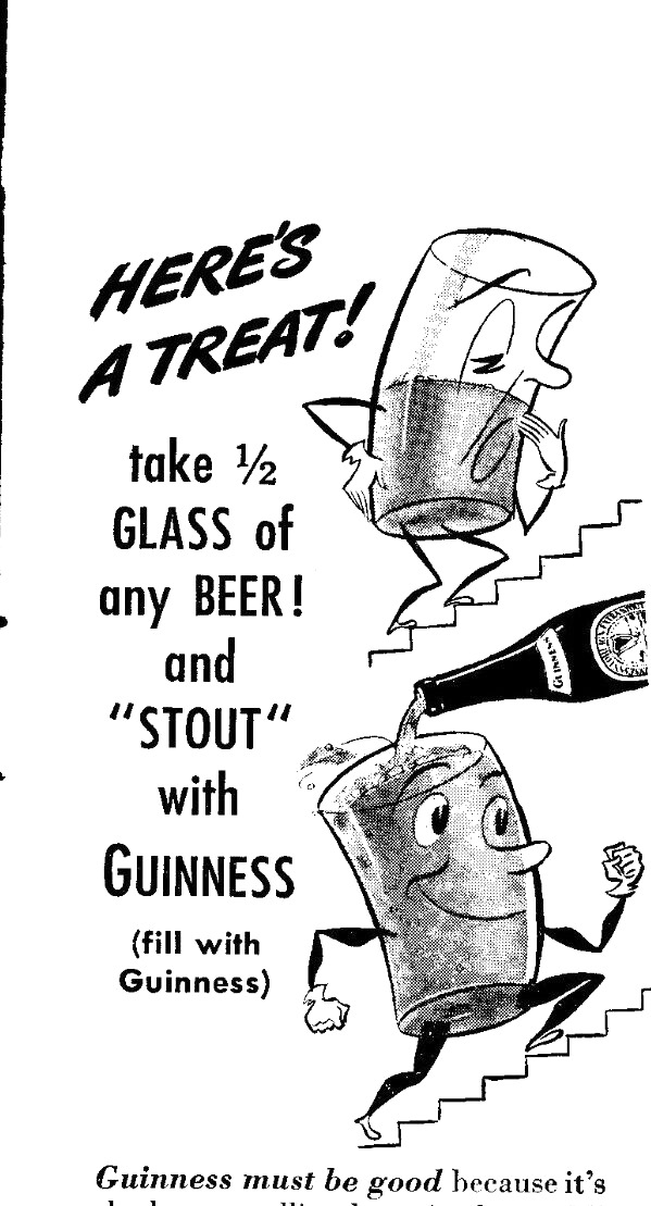 Guinness Brew Print Ad 1941 Stout W A Taylor Co New York Vintage