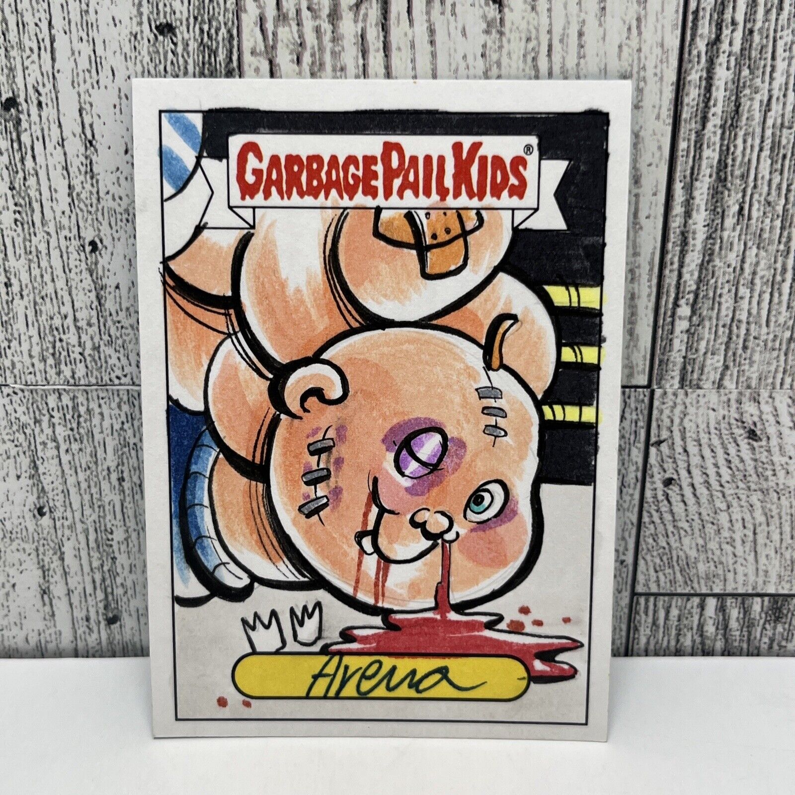 Garbage Pail Kids Sketch Card 1/1 Simone Arena Autograph GPK 2017