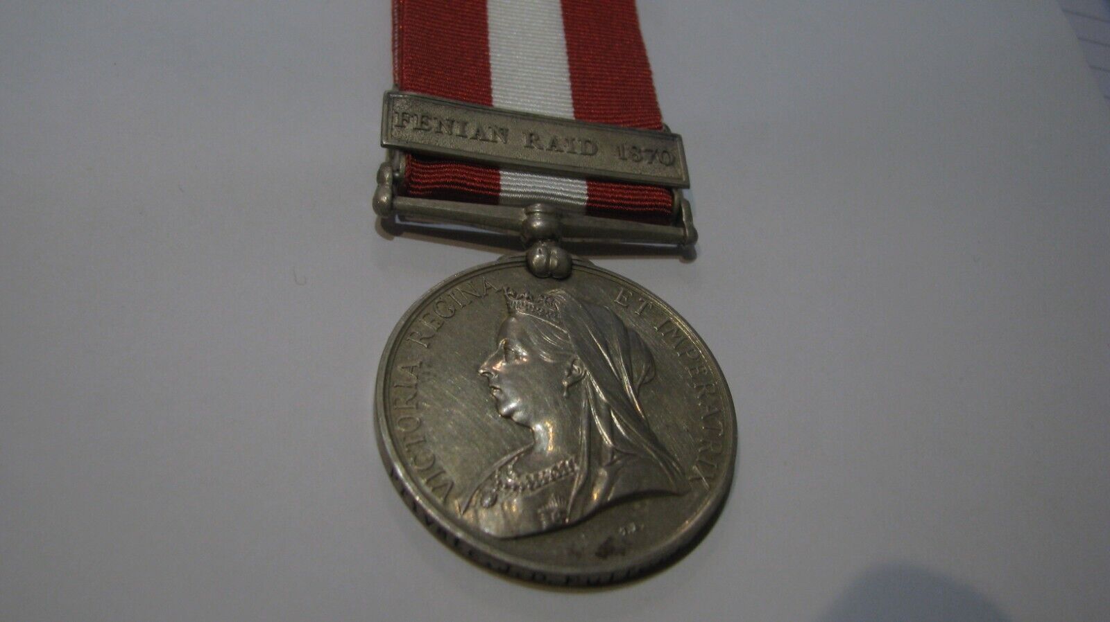 British Canadian General Service Medal with Fenian Raid 1870 Bar