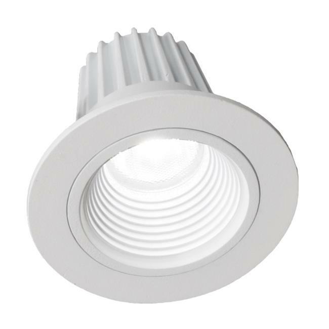NICOR Lighting DLR2-10-120-2K-WH-BF 2 in. LED Downlight with Baffle Trim in W...