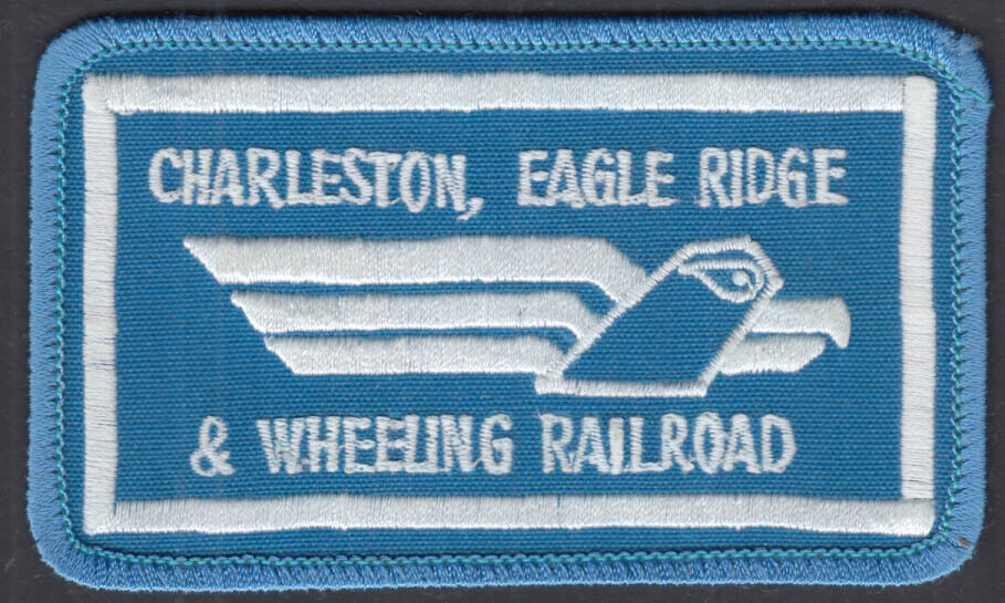 Charleston, Eagle Ridge & Wheeling Model Railroad embroidered patch undated