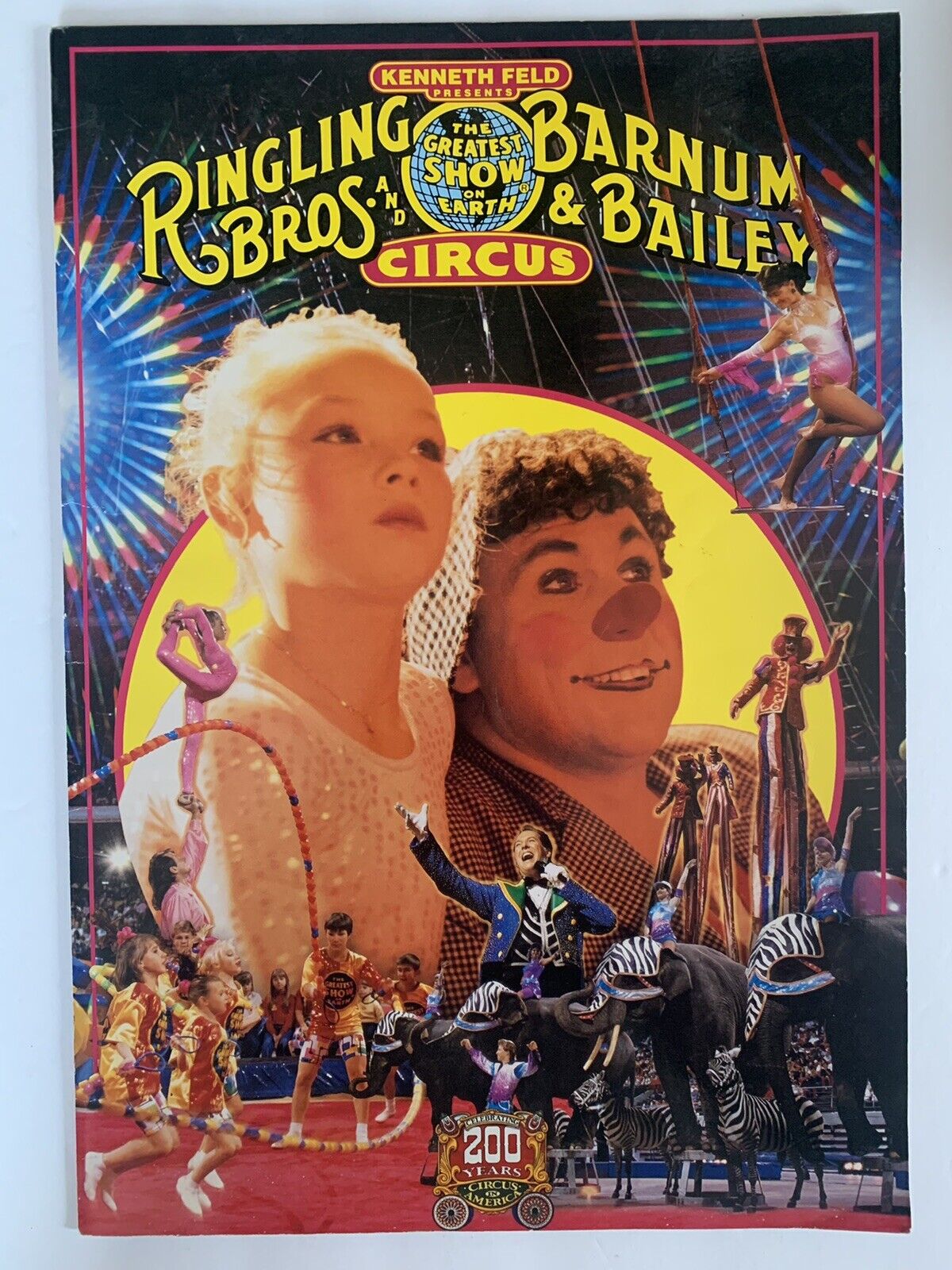 Vintage 1993 Ringling Bros. & Barnum & Bailey Circus 200th Anniversary Edition