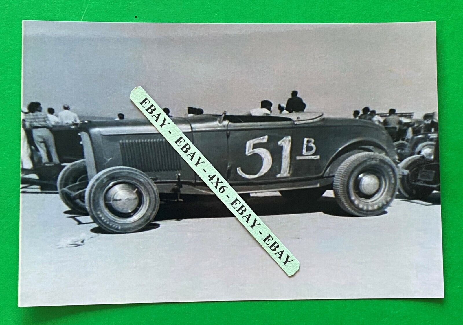 Found 4X6 Photo of Old Vic Edelbrock Winning 1932 '32 Roadster Race Car