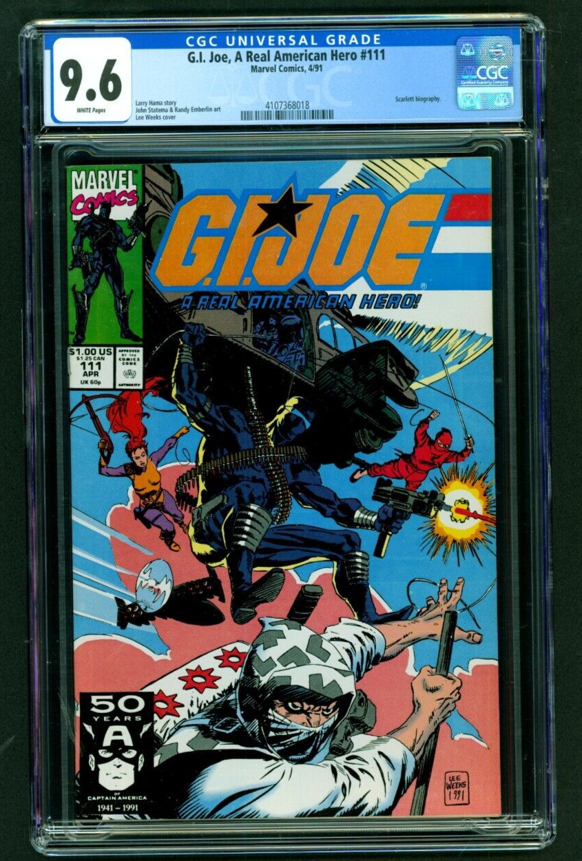 G. I. Joe, A Real American Hero #111 (1991) CGC 9.6  WP  Hama