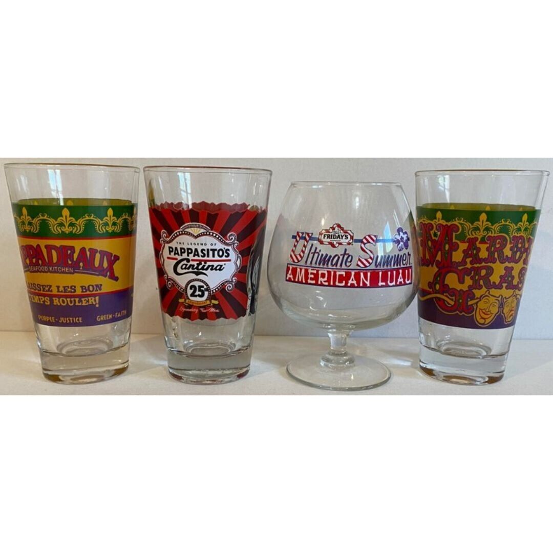 T.G.I. Friday\'s Luau Snifter & Pappadeaux and Pappasito\'s Cantina Pint Glasses