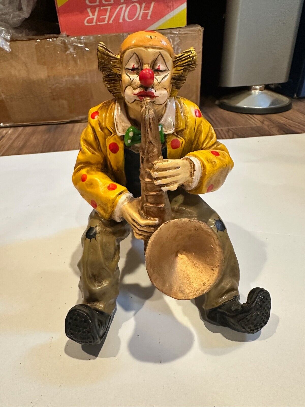 Vintage Jazz Band Hobo Clown Musician Figurine