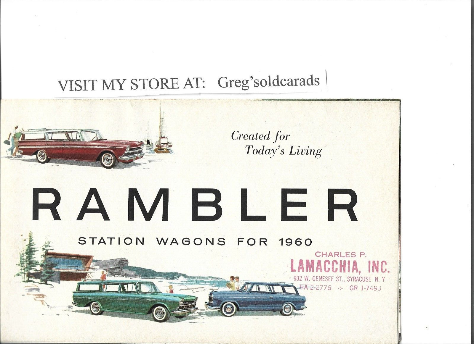 1960 AMC Rambler, American, and Ambassador Station Wagons Dealer Sales Brochure