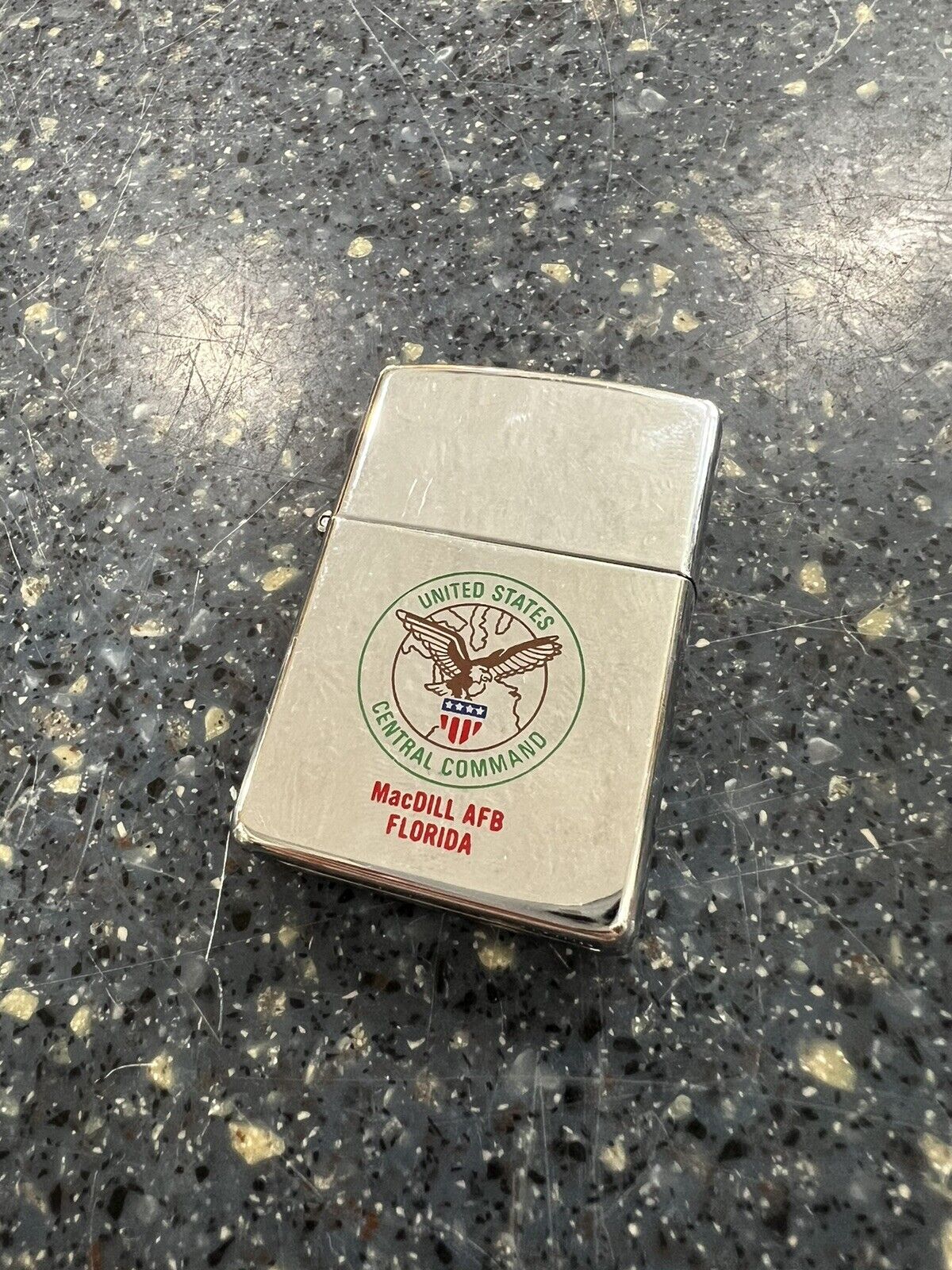 Vintage MacDill Air Force Base United States Central Command Zippo Lighter Nice