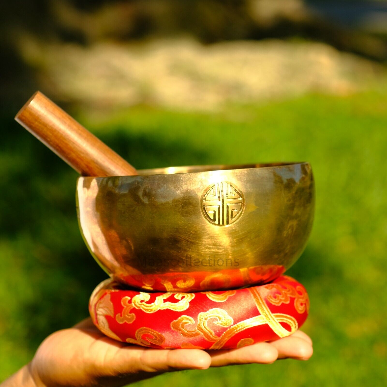 6 inch FULLMOON BOWL for yoga, sound healing, meditation Handmade in NEPAL.