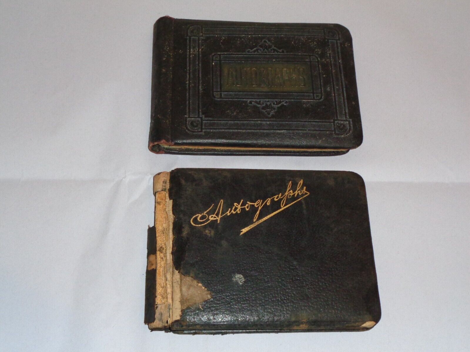 (2) 1920s Autograph Books P.S. 76 Brooklyn NY Camp Woodlands Friends Family Rare