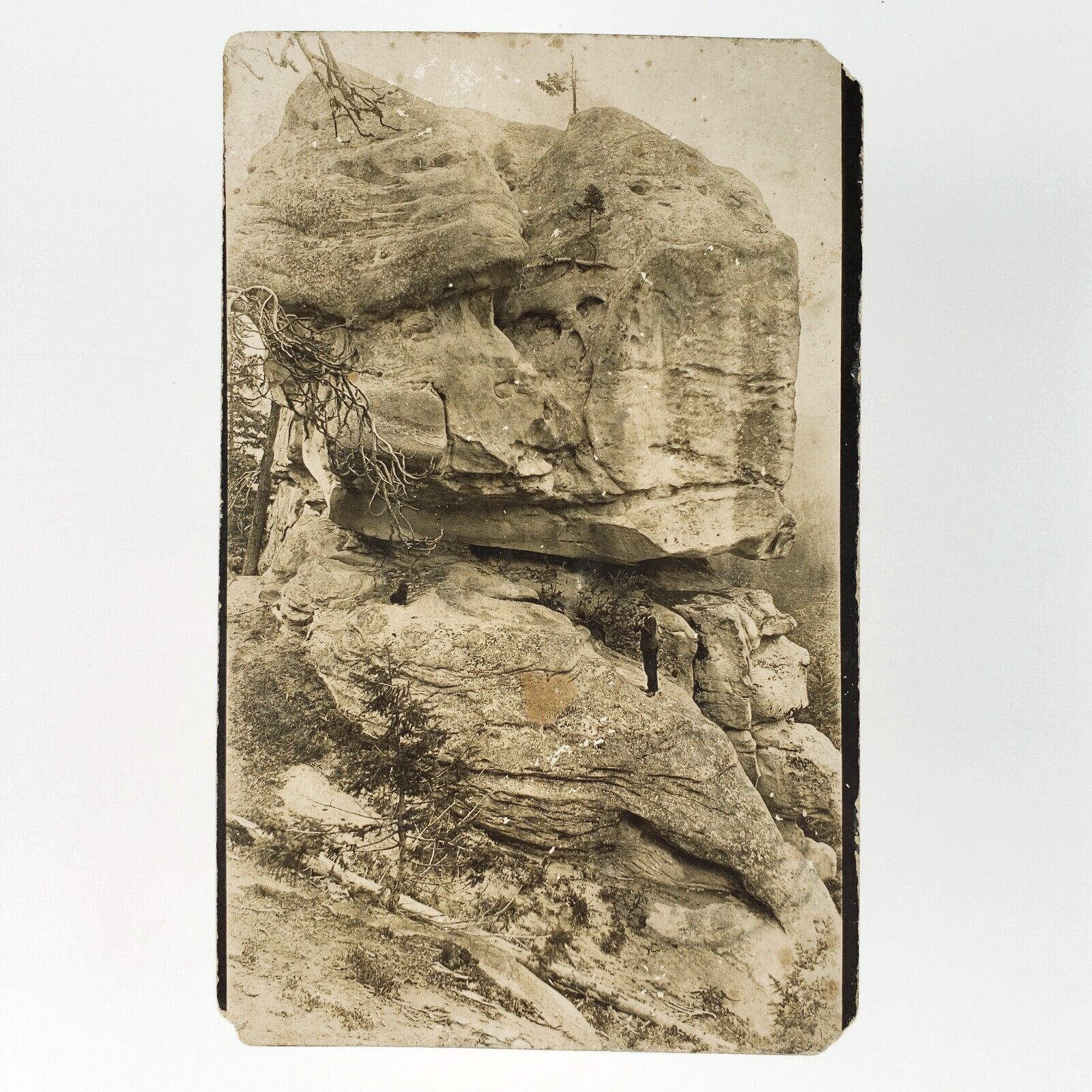 Castle Rock near Roslyn RPPC Postcard 1908 Washington State Mountain Cliff C3218