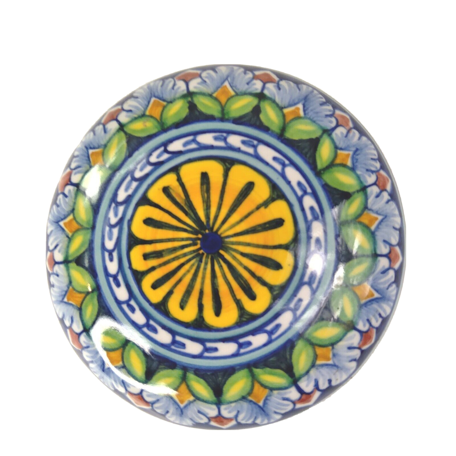 Italian Porcelain Trinket Box Ceramiche D\'Arte Carmela Ravello Artist Signed