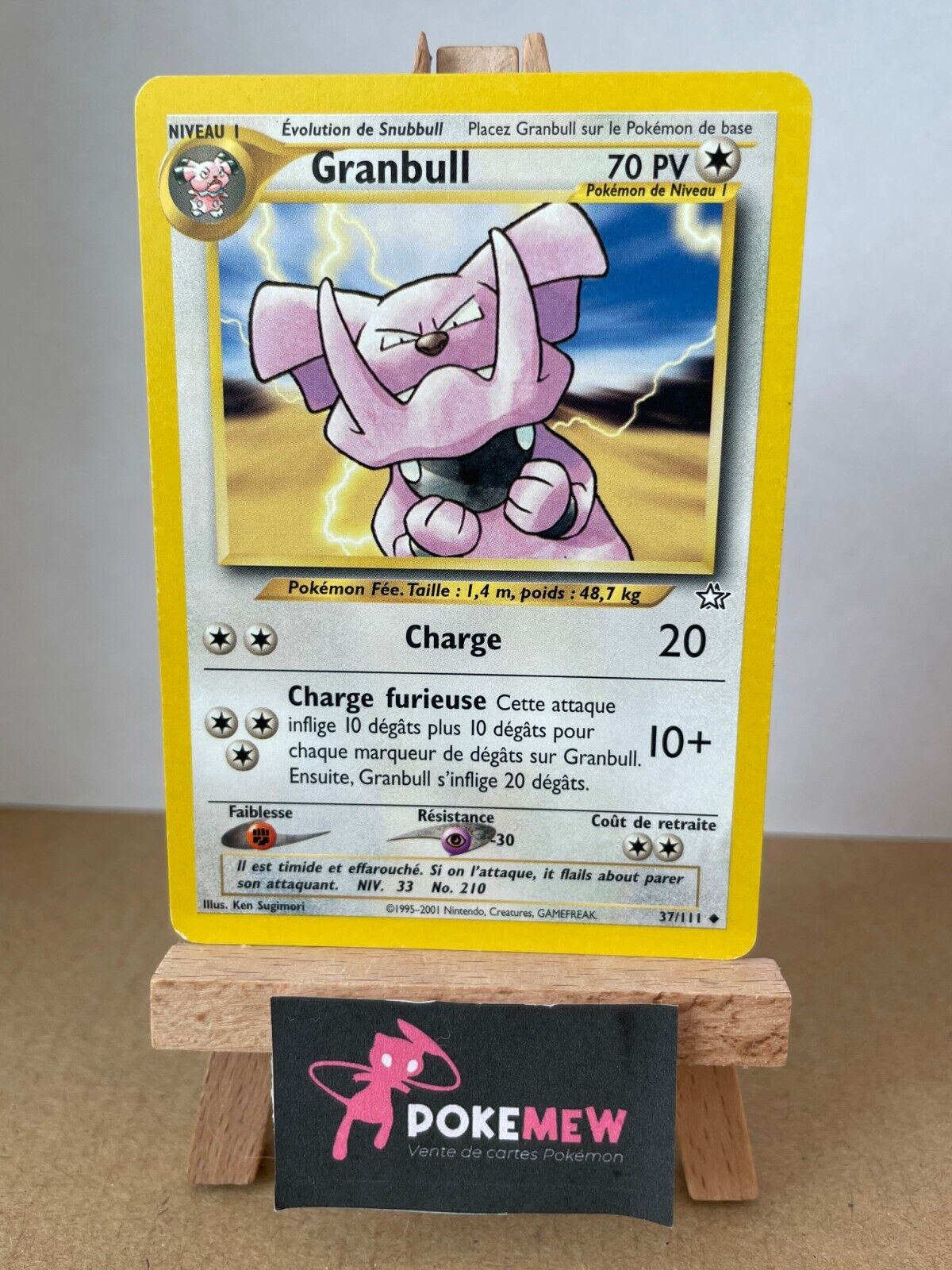 GRANBULL 37/111 - EXCELLENT - NEO GENESIS - Pokemon Card FR ED.2