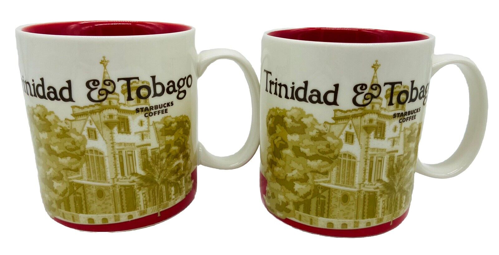 *LOT* Starbucks 2016 Global Icon Collectors Series Trinidad & Tobago 16 oz. Mugs
