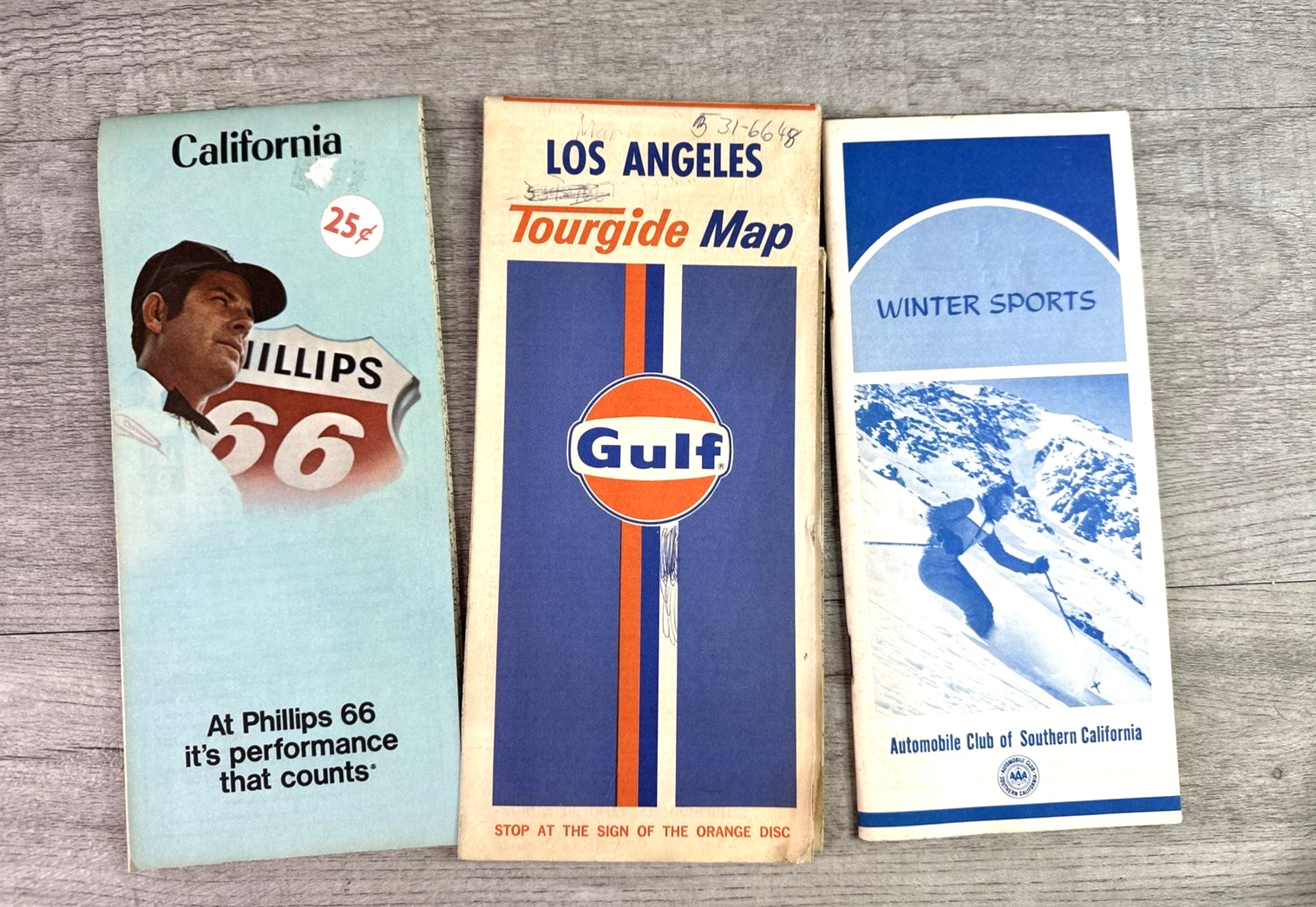 Vintage 1980\'s Lot Of 3 California Tour Guide Maps & Brochures