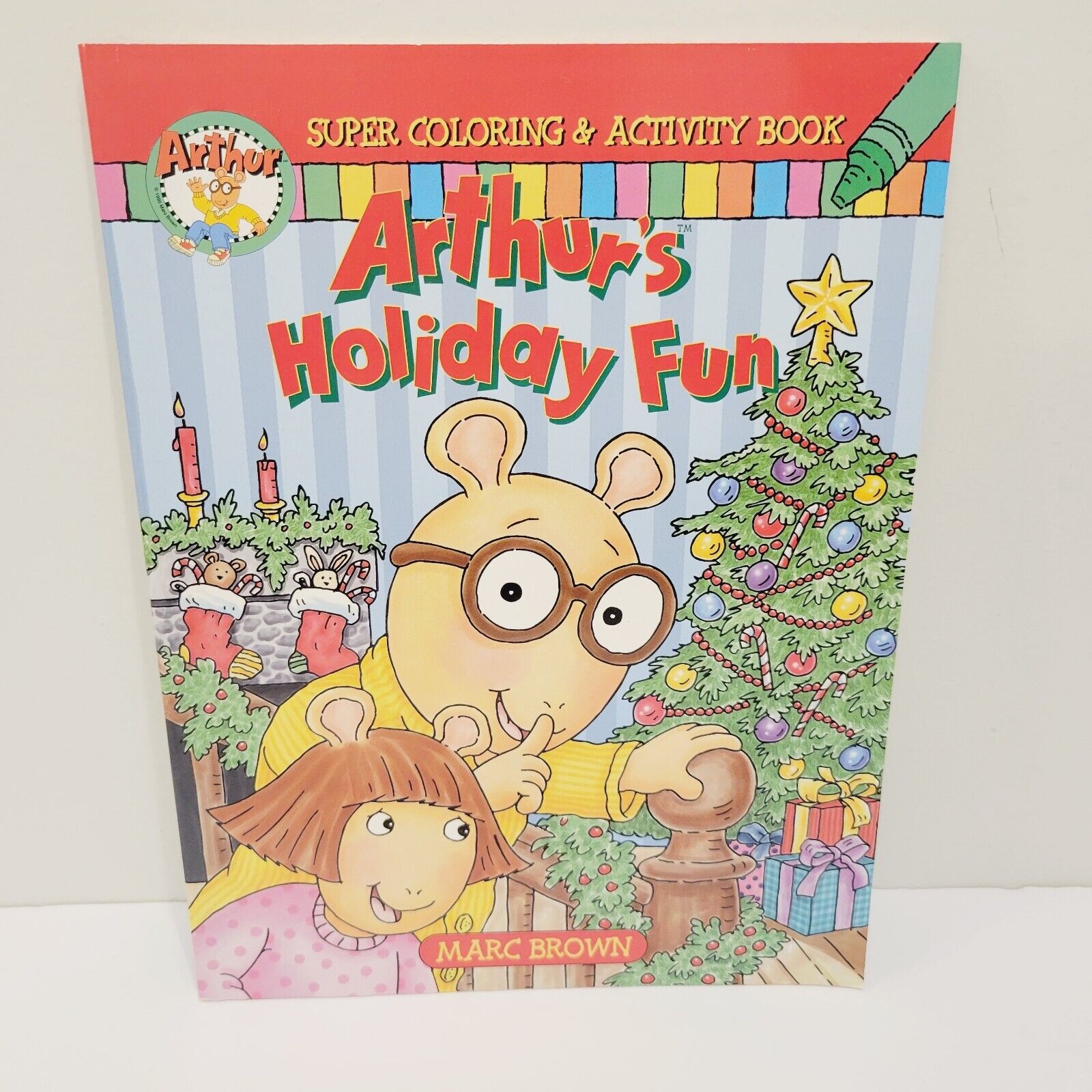 Vtg Arthur's Holiday Fun Super Coloring and Activity Book Christmas CLEAN