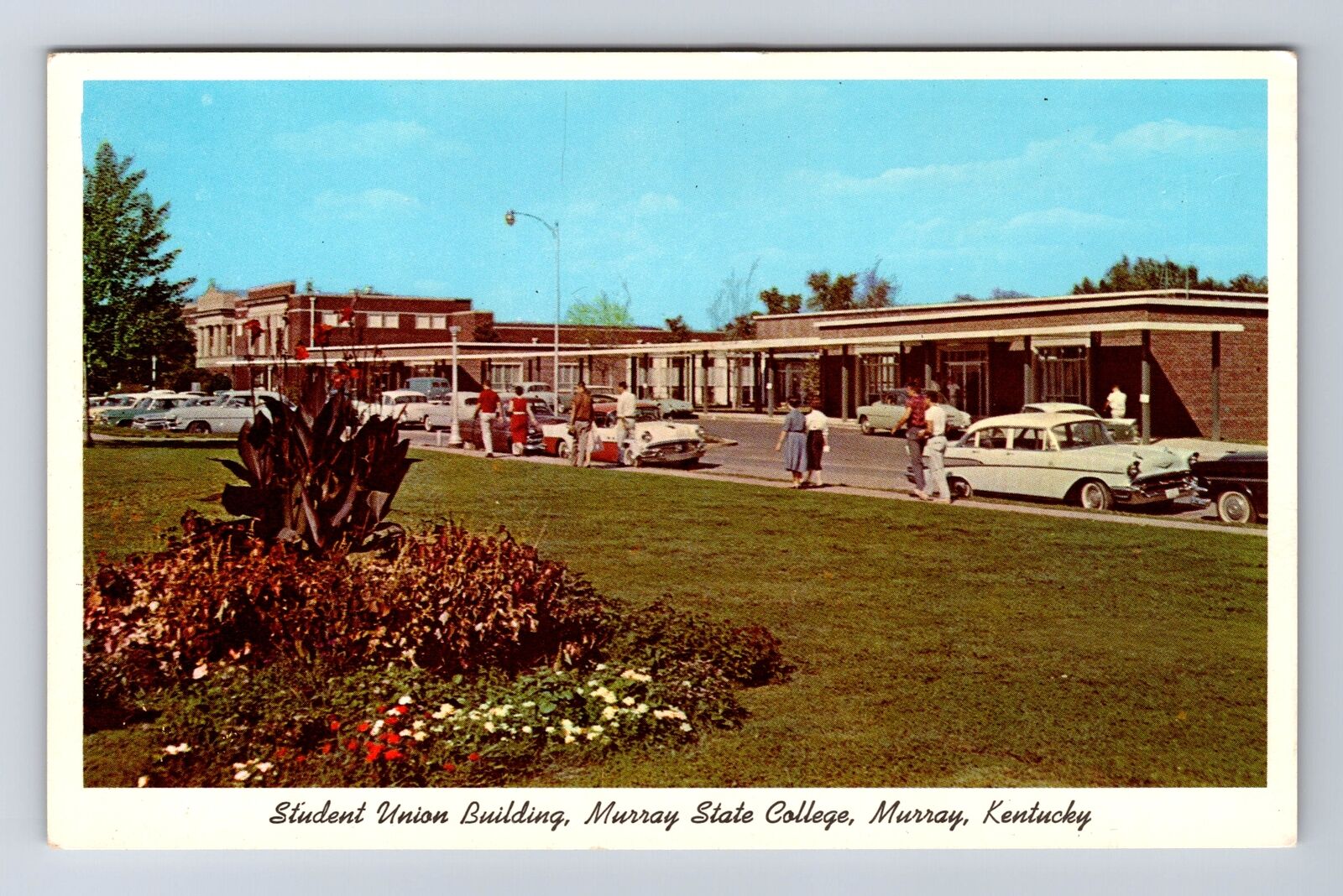 Murray KY-Kentucky, Murray State College Student Union Building Vintage Postcard