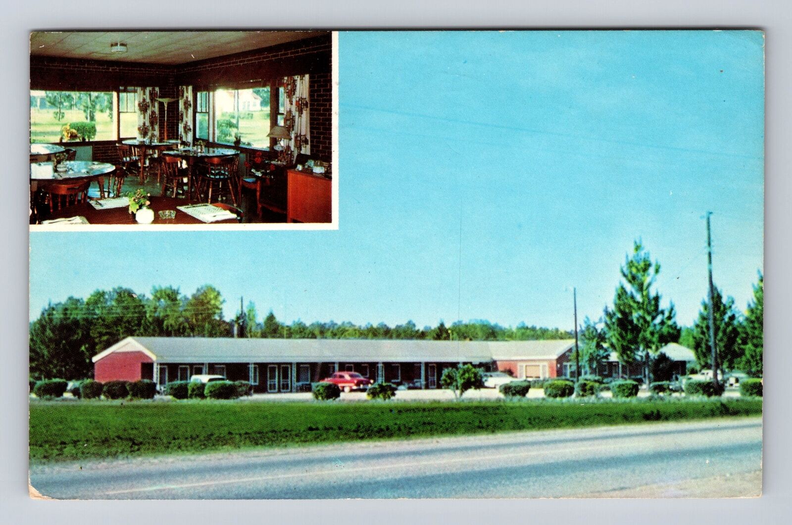Olanta SC-South Carolina, Olanta Motel, Advertising, Antique Vintage Postcard