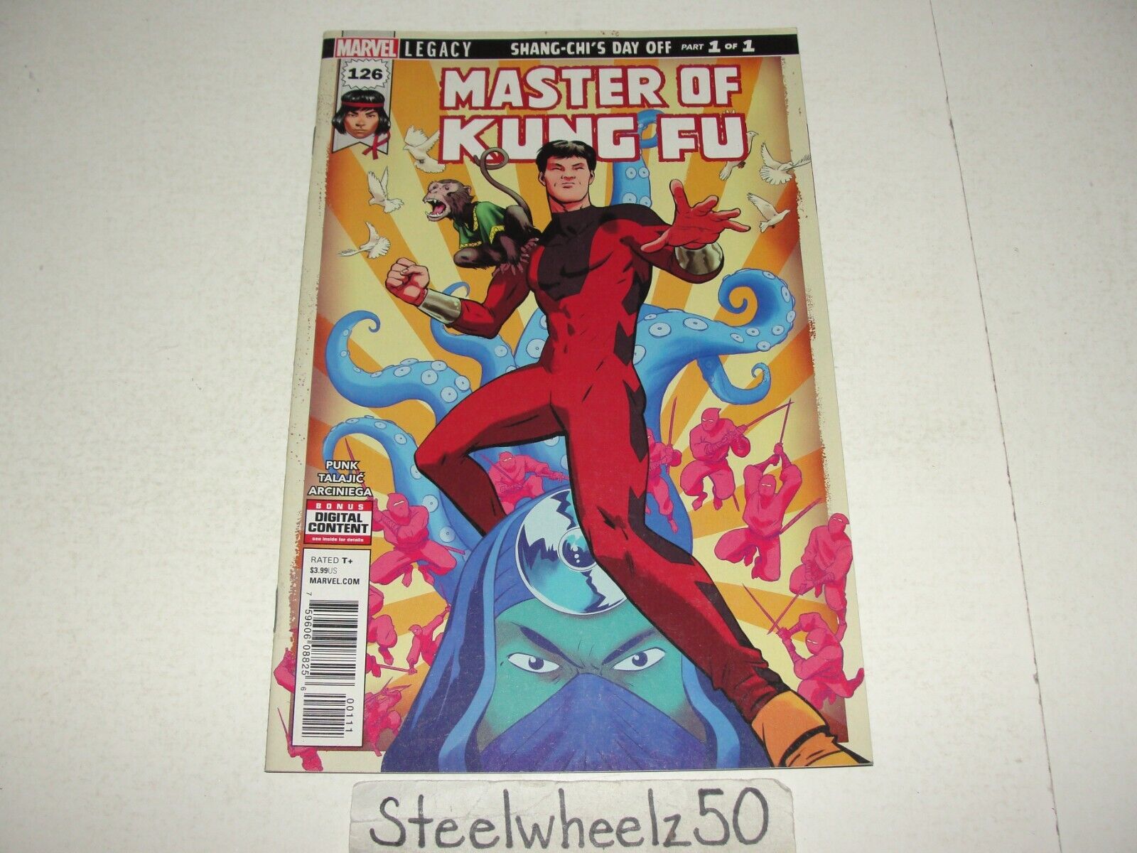 Master Of Kung Fu #126 Comic Marvel 2017 Rodriguez Cover Shang-Chi CM Punk 126A