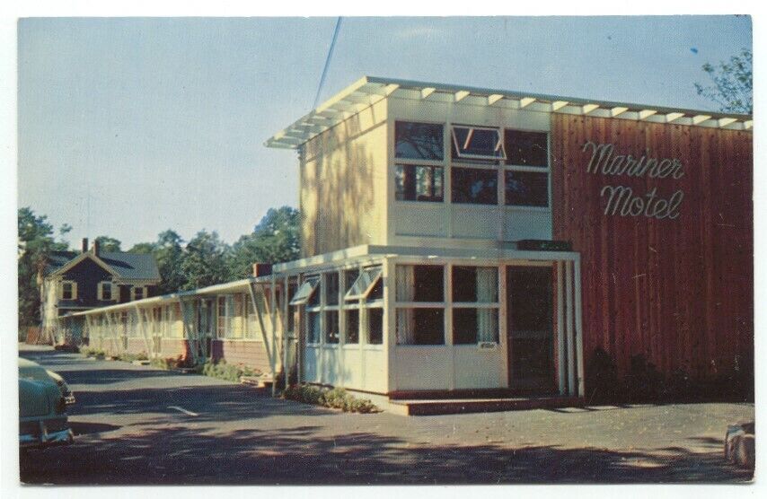 Falmouth Cape Cod MA Mariner Motel on Main Street Postcard Massachusetts